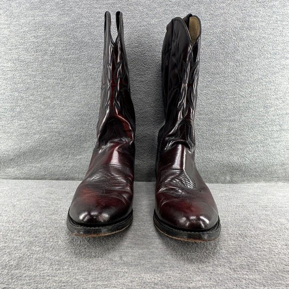 ABILENE - Cowboy Western Boots Leather Made In USA Men\'s Size 9 D     B8